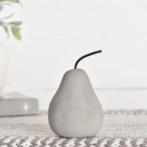 4" GREY CEMENT PEAR