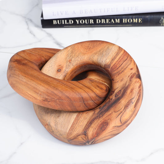 NATURAL WOOD RING DECOR