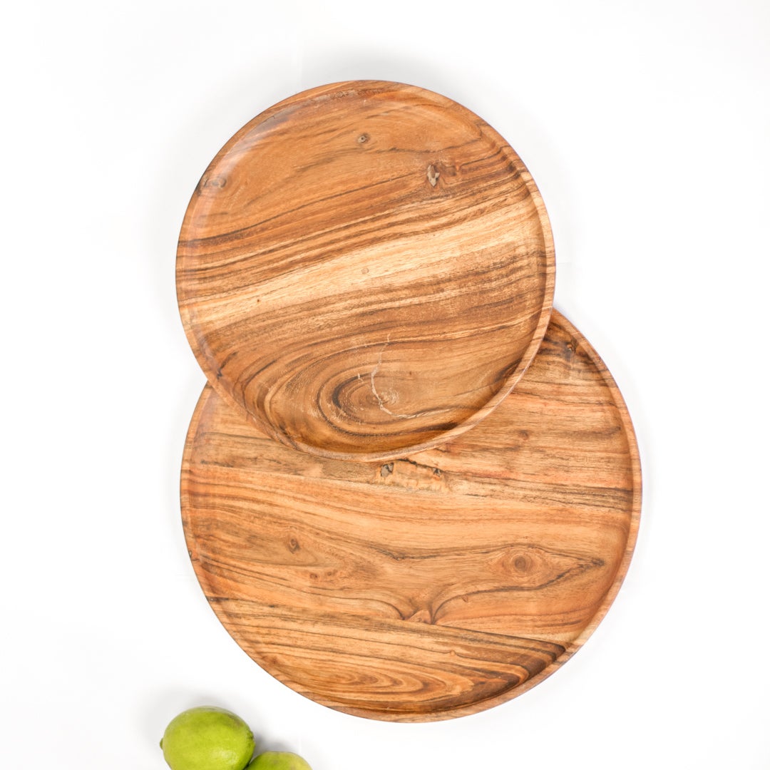 WOOD SERVING PLATES