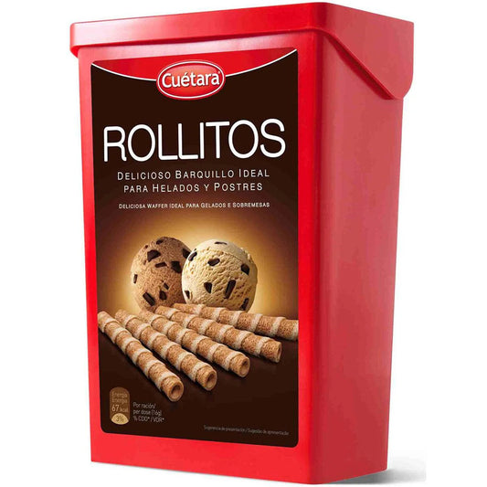 CUETARA ROLLITOS WAFERS 225G