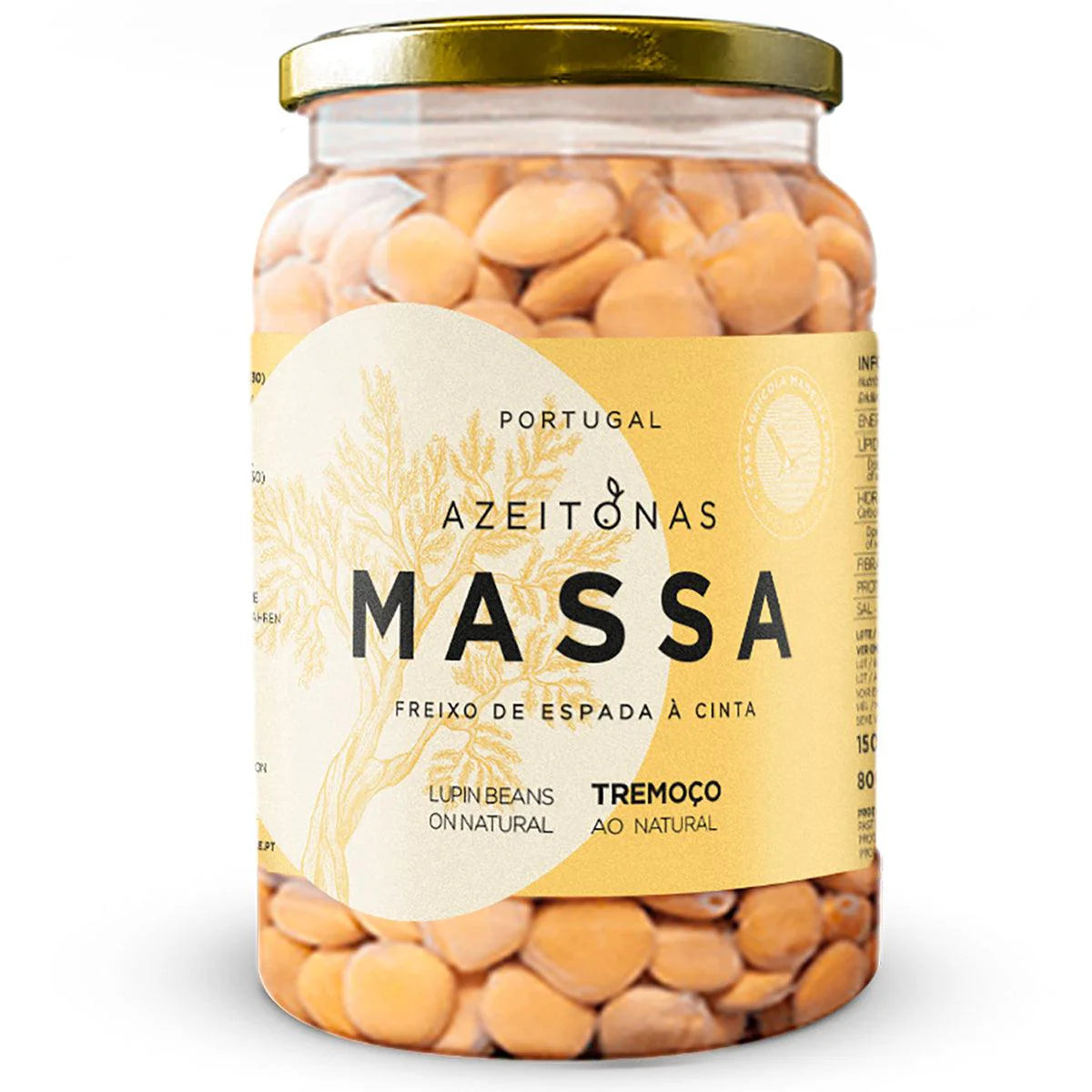 Massa Tremoco Cozido Frasco 800G